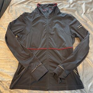 Athleta Black and Red Long Sleeve